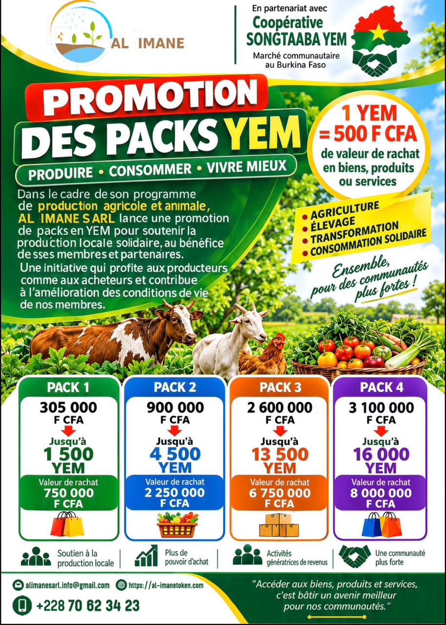 Promotion des packs YEM — AL-IMANE SARL